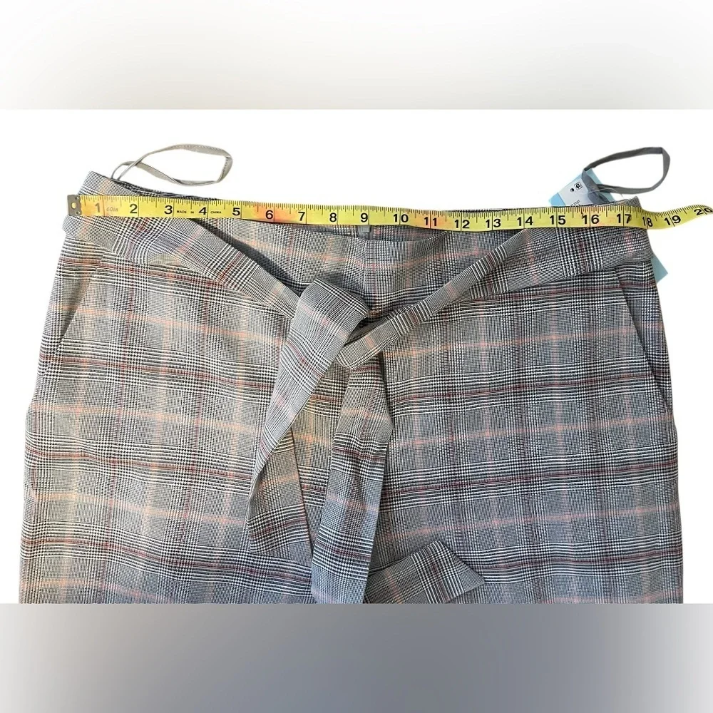 ANTONIO MELANI womens Gray plaid pants - Picture 3 of 7